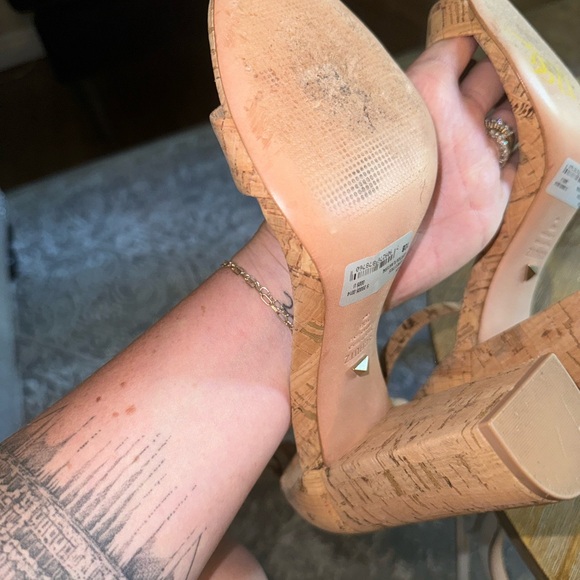 schutz enida cork sandals size 10 - Picture 3 of 8